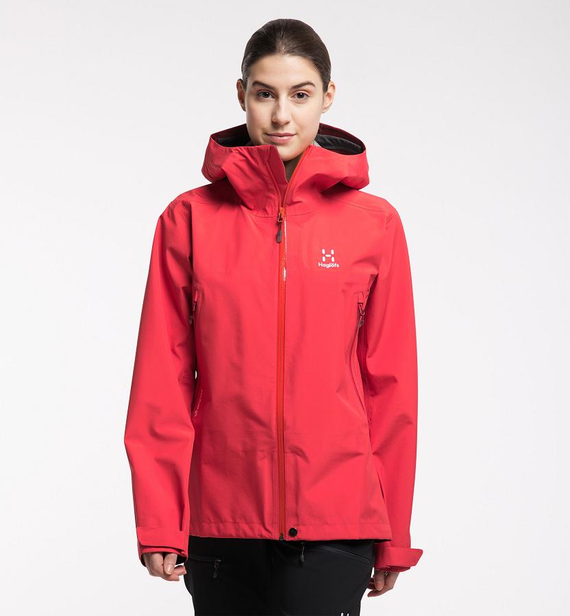 Haglöfs Womens Roc GTX Ski Jacket Red New Zealand 62175WZPX